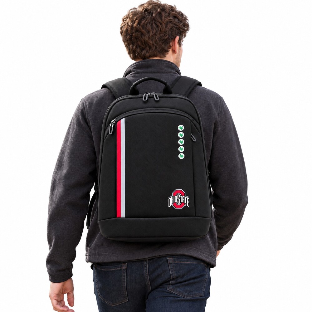 SOAR Ohio State Buckeyes Collegiate 14 Inch Premium Laptop Backpack Black